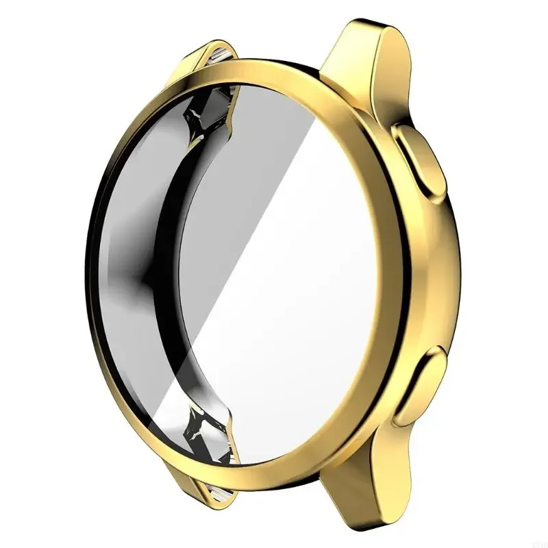 for Vivoactive 4S 40mm Watch Protective for Case, Full Cover Bumper Frame Protector Shatter-Resistant