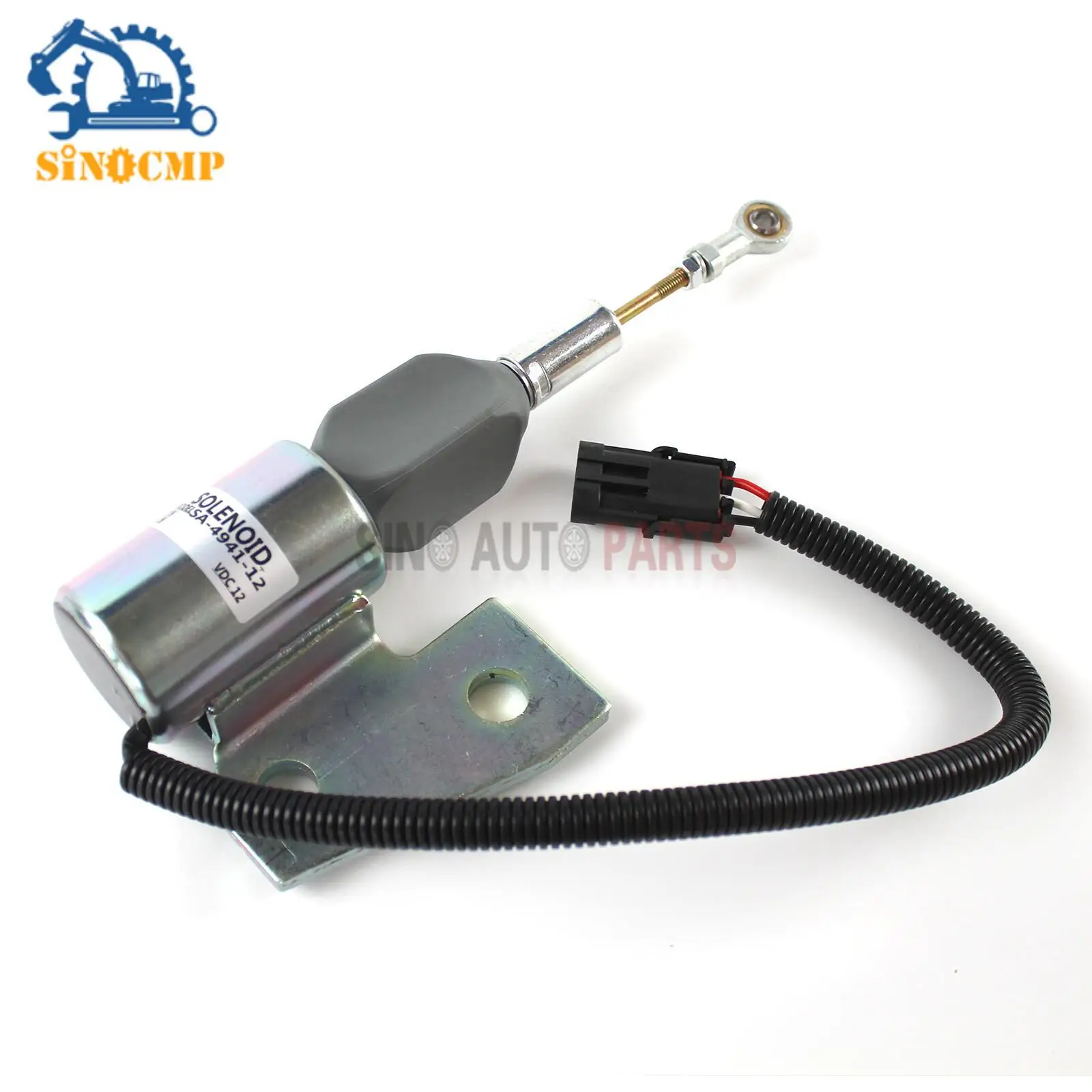 

1PC 12V Stop Solenoid Valve 3964627 3991167 SA-4941-12 for Cummins 4BT Case 550h Dozer Diesel Engine