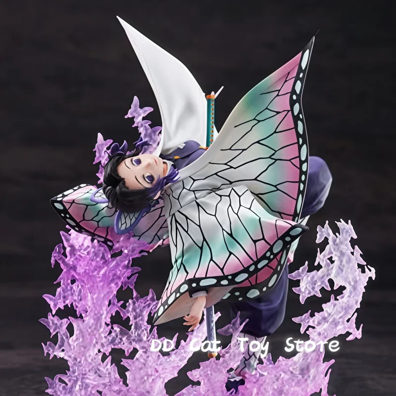 

In Stock Original Wing Demon Slayer Kimetsu No Yaiba Kochou Shinobu Butterfly Pvc Action Figure Toys Collectible Figurine Toy