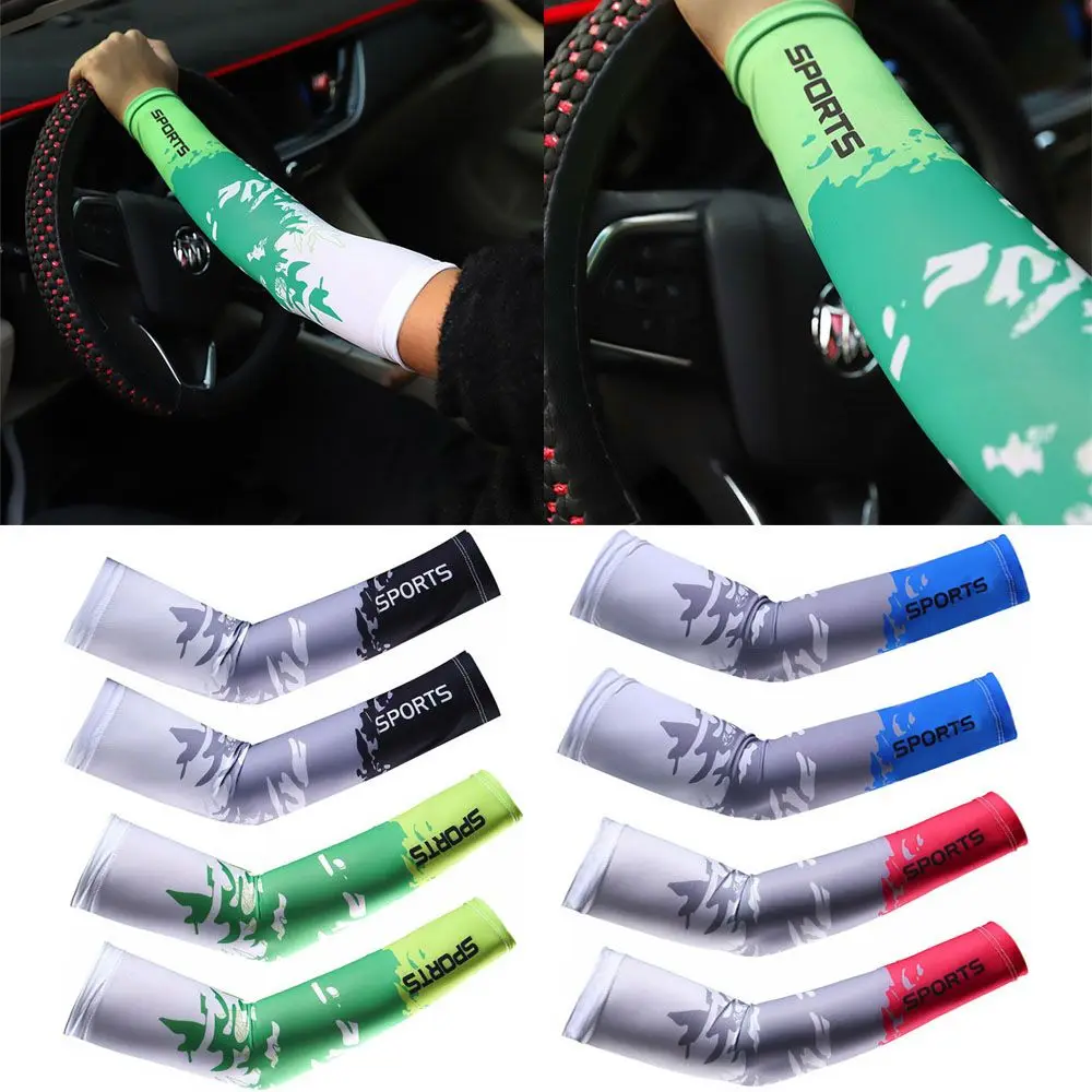 Sportswear Basketball Running Cycling Summer Cooling Sport Arm Hand Cover Outdoor Sport Sleeve  Arm Sleeves Sun UV Protection