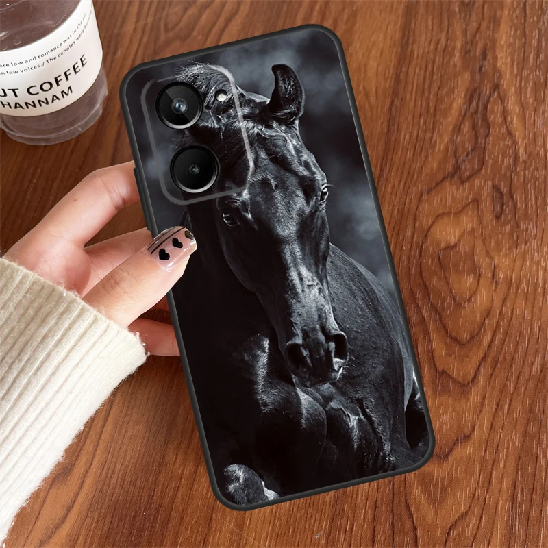 Animal Steed Horse For Realme C30 C35 C25 C21 Y C11 C15 C31 8 9 10 Pro Plus GT Master Neo 3T 2T GT Neo 5 Case