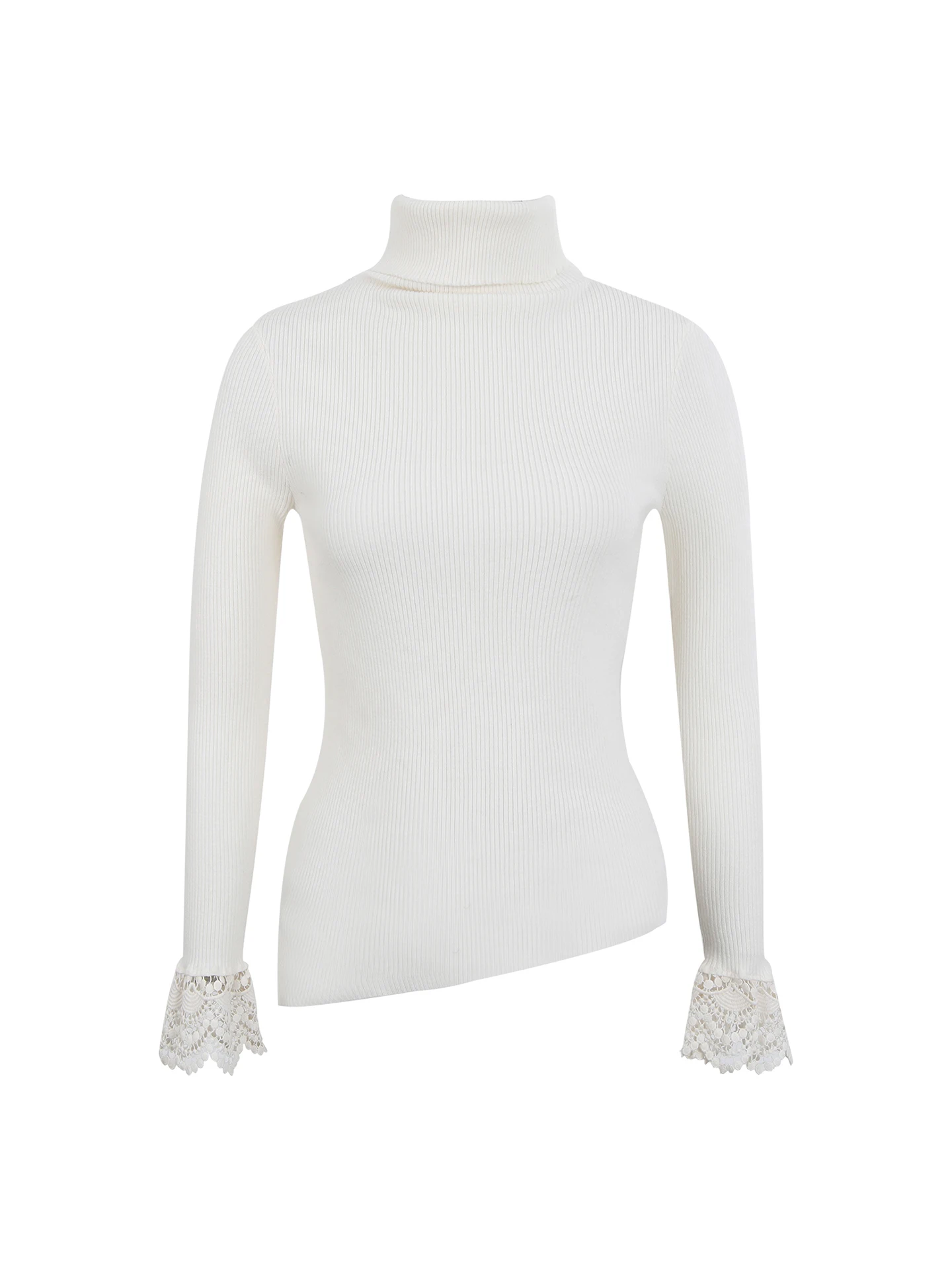 

Женский вязаный свитер с высоким воротником, зимний модный белый топ, внутренняя одежда для ленивых, верхняя одежда, удобная однотонная одежда