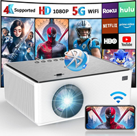 KaiAqua 8K Android Projector 25000Lumens Wifi6 Full HD 1080P Projector 3D Smart Home Theater Cinema Proyector Outdoor Beamer
