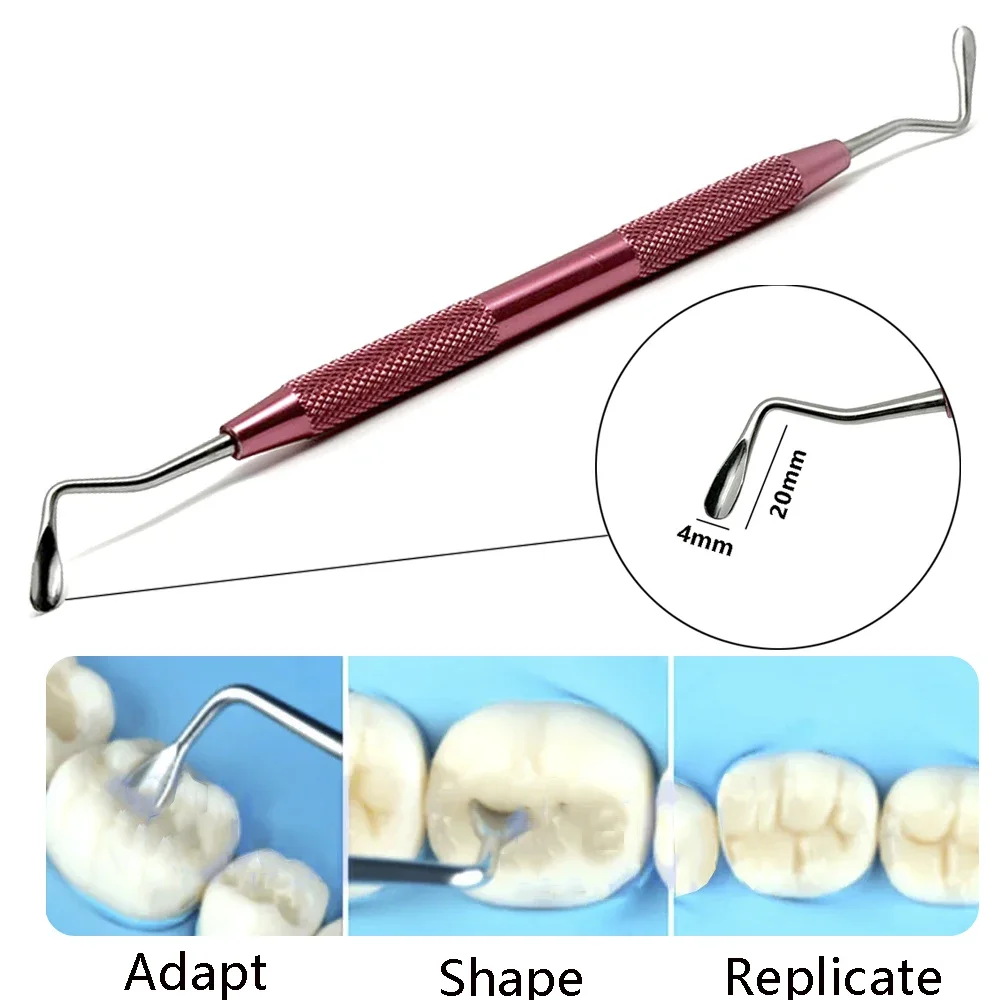 Dental Resin Filling Spatula Dental Aesthetic Restoration Replica Posterior Teeth for Simplifying Occlusal Modeling Tools