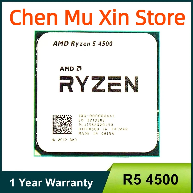 

AMD Ryzen 5 R5 4500 3.6GHz 6-Core 12-Thread CPU Processor 7NM L3=8M 100-000000644 LGA AM4 No Fan