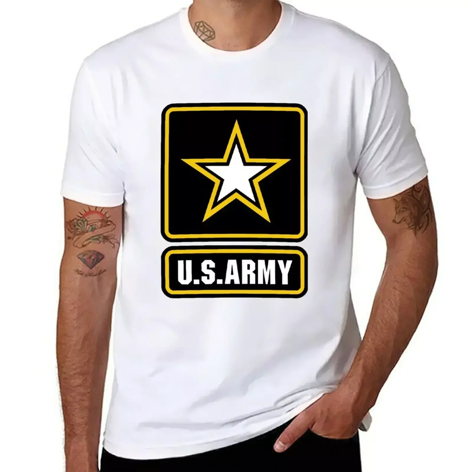 Army strong T-Shirt plus size tops plus sizes anime T-shirt men