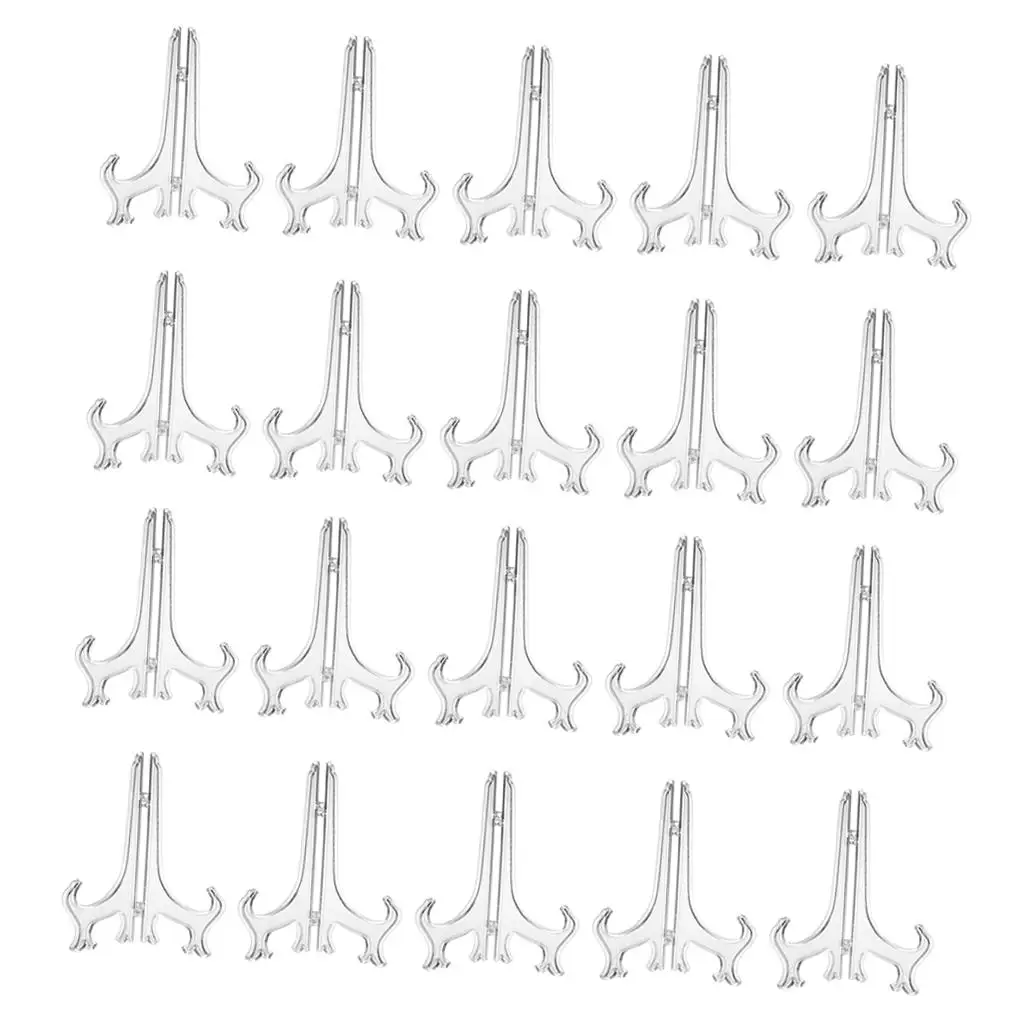 3 Inch Plate Holder Display Stand Acrylic Easel for Decorative Plates Photo Frames and Weddings