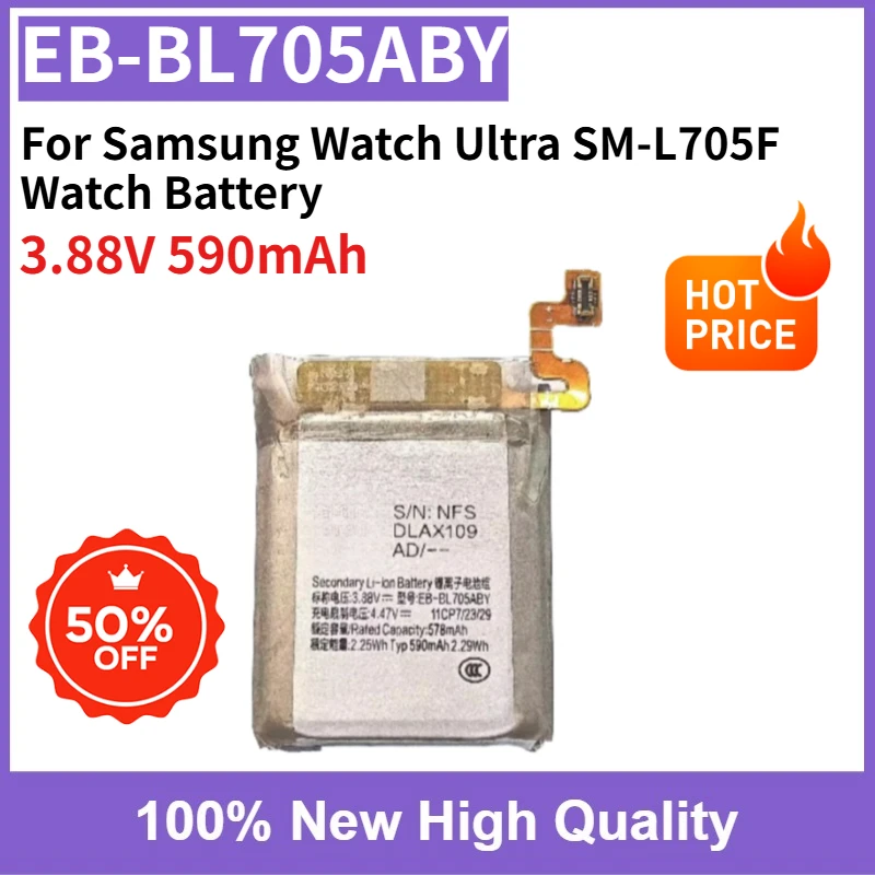 

EB-BL705ABY Rechargeable Battery 3.88V 590mAh for Samsung Watch Ultra SM-L705F Watch Battery Safe and Reliable
