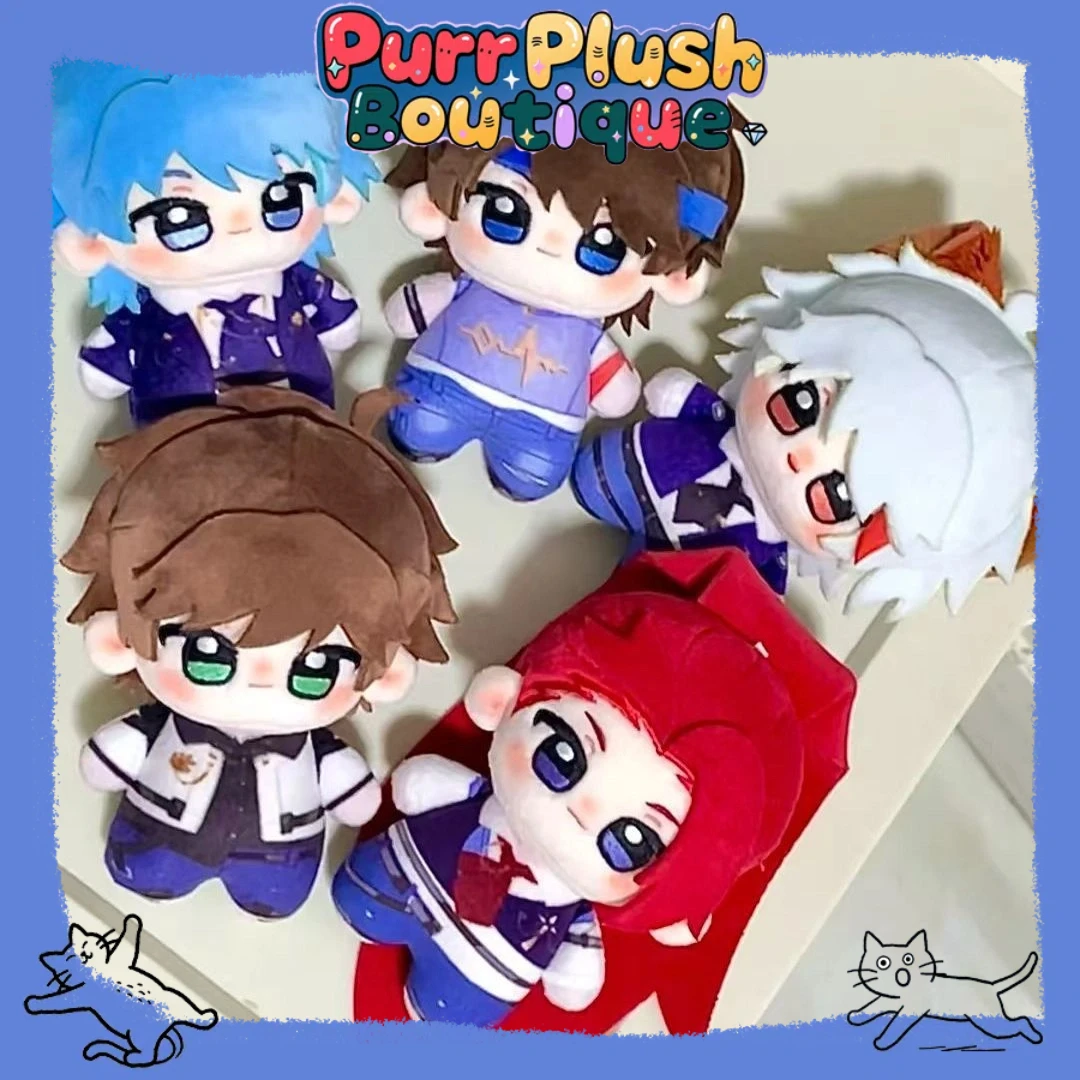 

10CM Honor of Kings Game Keychain Mini Doll Stuffed Plush Starfish Printed Body Han Xin Dong Fang Yao Toys for Kid Gift Xmas