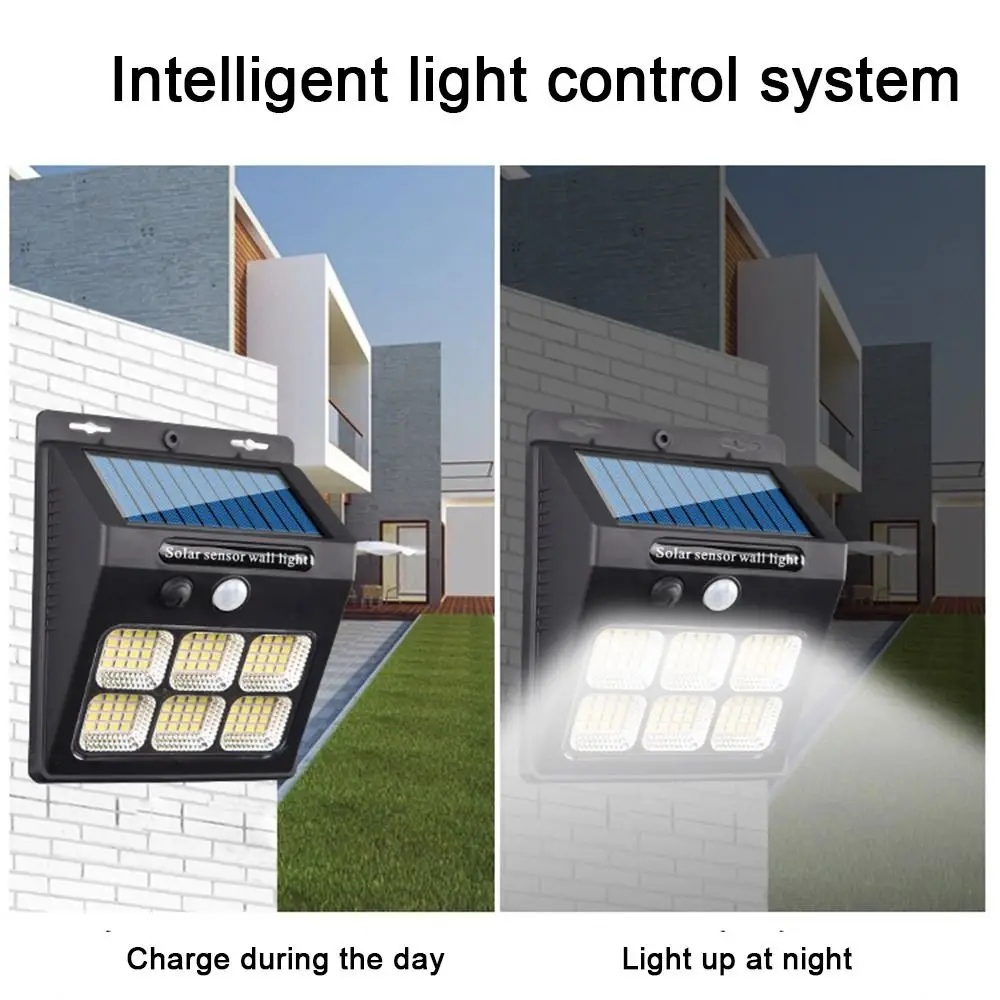 

Easy To Install LED COB Outdoor Solar Lamp Solar Powered Motion Sensor LED Wall Light Super Bright Durable Street Light Home