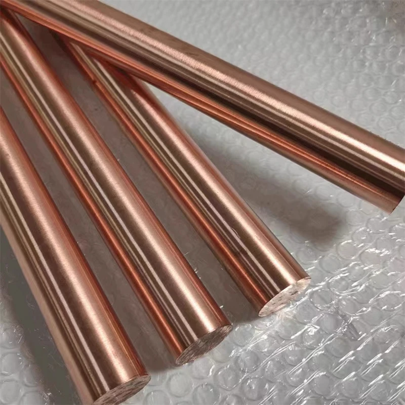 

EDM Copper Bar T2 Pure Solid Copper Rod 3-500mm Diameter for Mold Making High Thermal Conductivity Free Cutting