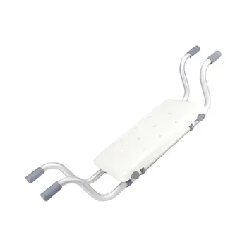 Silla de baño de aleación de aluminio, asiento de bañera ajustable de ancho, estante antideslizante para bañera, silla de ducha para accesorios de baño, 82x30x18cm