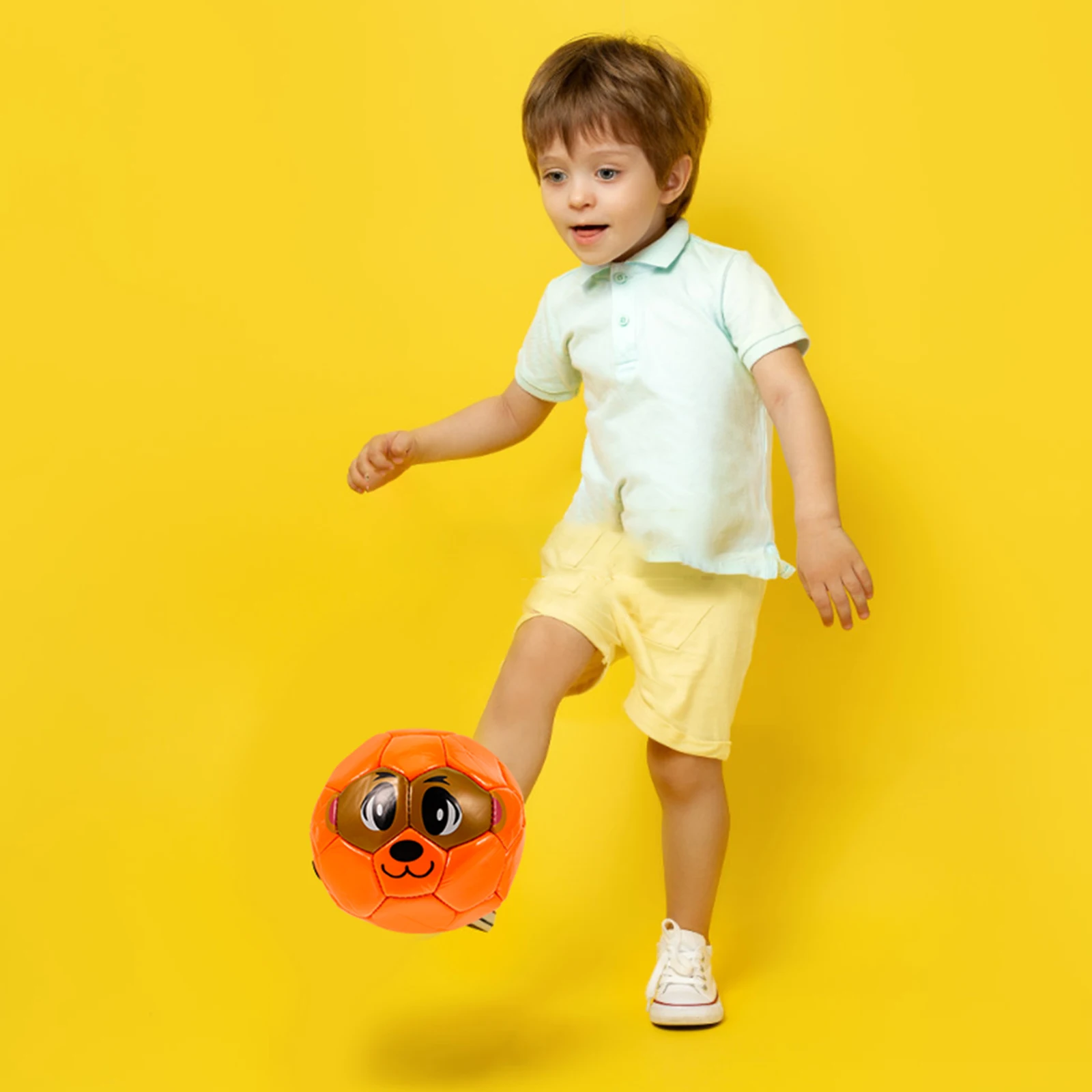 動物サッカーインフレータブルソフト PVC キッズサッカーボール鮮やかな色ポータブル幼児屋外トレーニングベビースポーツサッカー