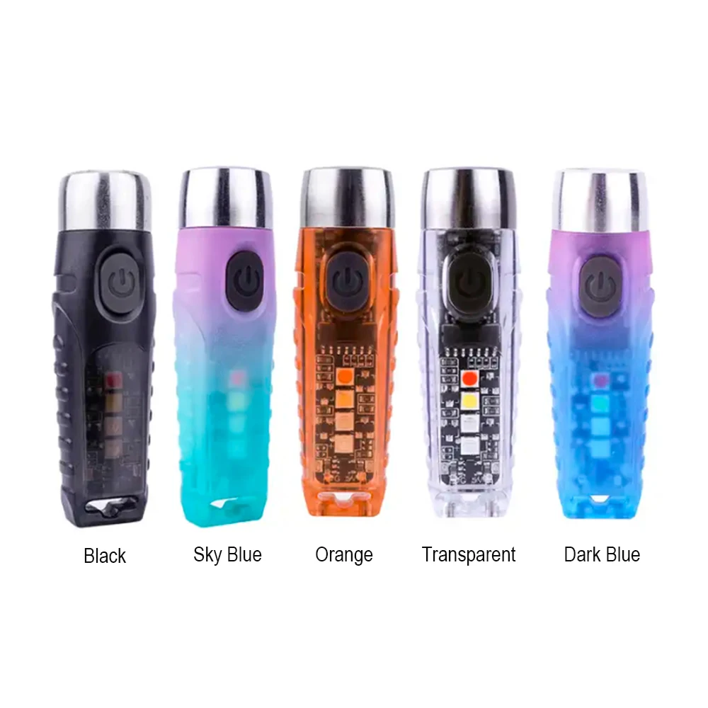 610 Lumens Mini Keychain LED S12 Plus Flashlight Super Bright Portable Torch 11 Modes IP65 Waterproof Emergency Light