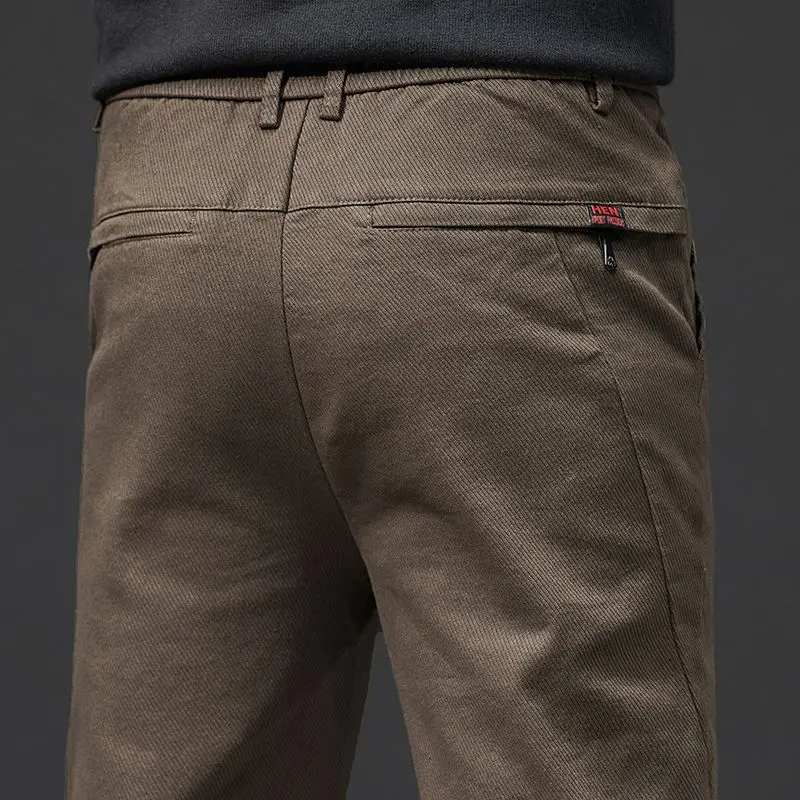 الربيع والصيف سراويل تقليدية جديدة الرجال فضفاضة سليم مستقيم السراويل سراويل تقليدية الشتاء موضة مريحة الاتجاه