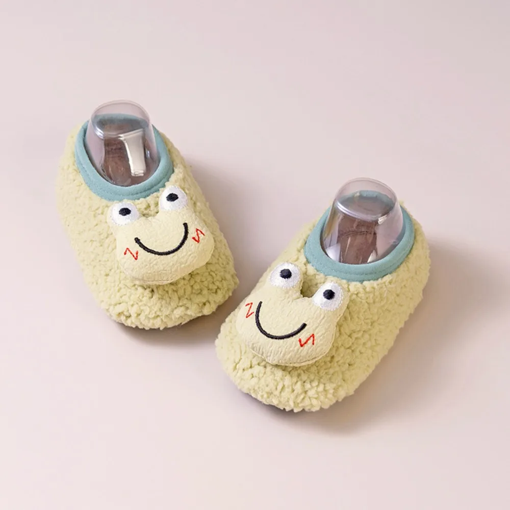 

Cute Cartoon Warm Baby Slippers Soft Anti-slip Toddler Floor Socks Boys Girls Walking Shoes Autumn Winter