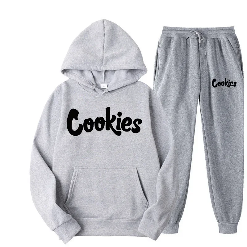

Men and women of the same fashion trend hoodie casual two-piece suit jacket pants fashion brand printing logo size S-3XL