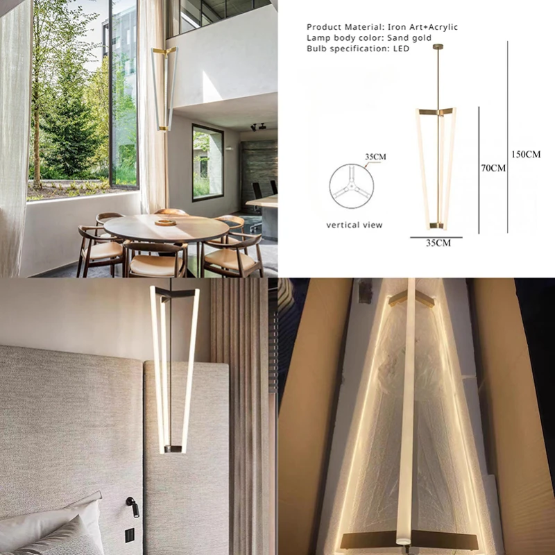 Lampadari a soffitto moderni nordici moda stile minimalista placcatura in ferro luci a Led acriliche soggiorno arredamento camera da letto illuminazione