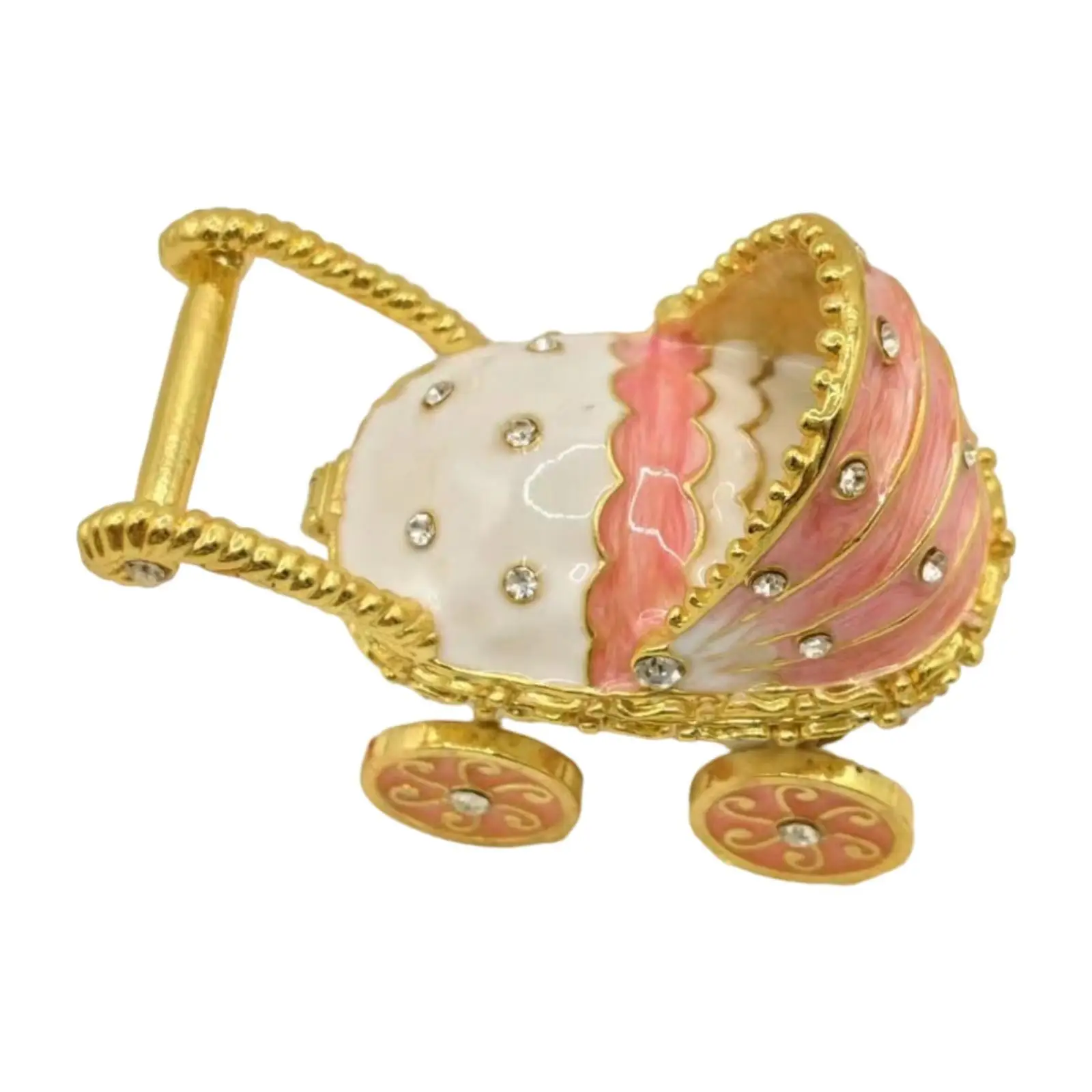 Carousel Trinket Box Metal Statue Jewelry Organizer for Birthday Rings Women