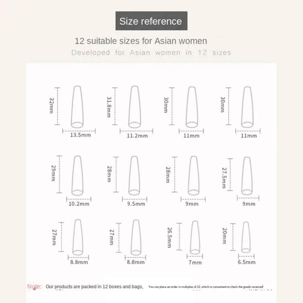 Mode Lange Ballerina Kunstnagels Tulp Vlinder Nepnagels Glitter Rood Afneembare Druk op Nagels DIY