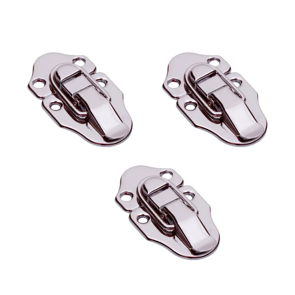 

3 Pcs Heavy Duty Iron Latches Bag Locks Guitar Box Buckle Musical Instrument Case Luggage Hooks Durable Hardware