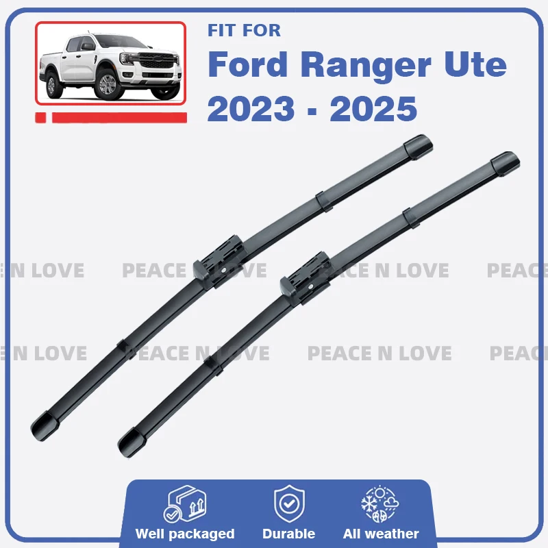 Para Ford Ranger Ute 2023 2024 2025 limpiaparabrisas delantero ventana parabrisas cepillos recambios cepillos de goma Accesorios