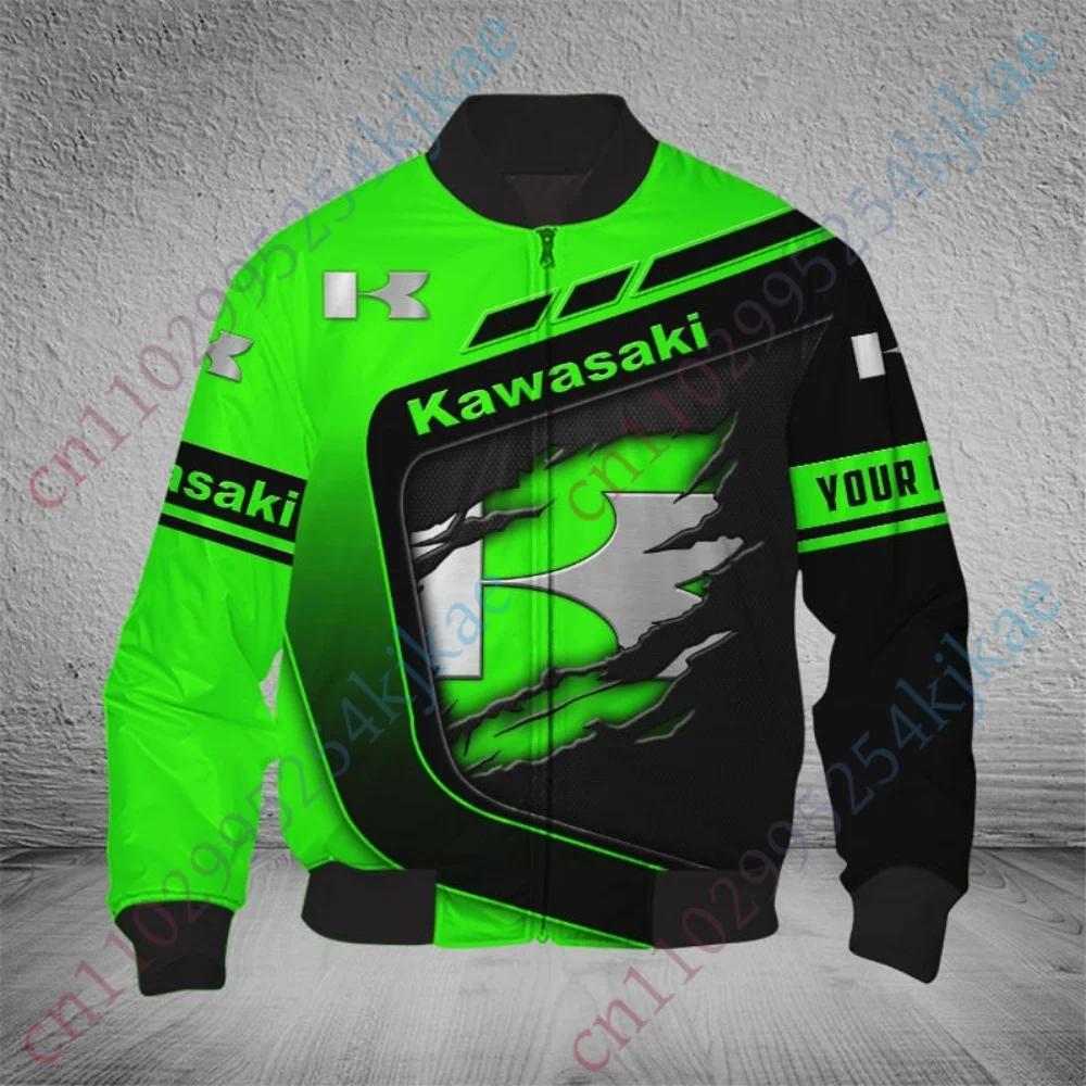 

Kawasaki Winter Jackets For Men Clothing Coat Lightweight Bomber Jacket Thick Baseball Uniform Windbreaker Harajuku Streetwear