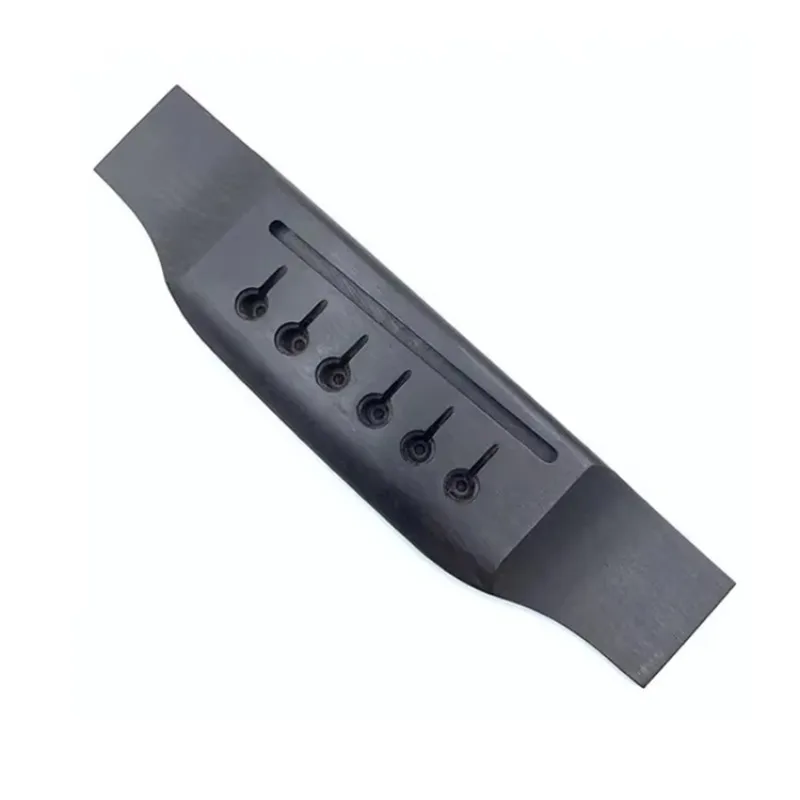 

STLF Wholesale Ebony 152.5MM Saddle Thru 6 String Folk Wood Acoustic Guitar Bridge for Guitar Parts