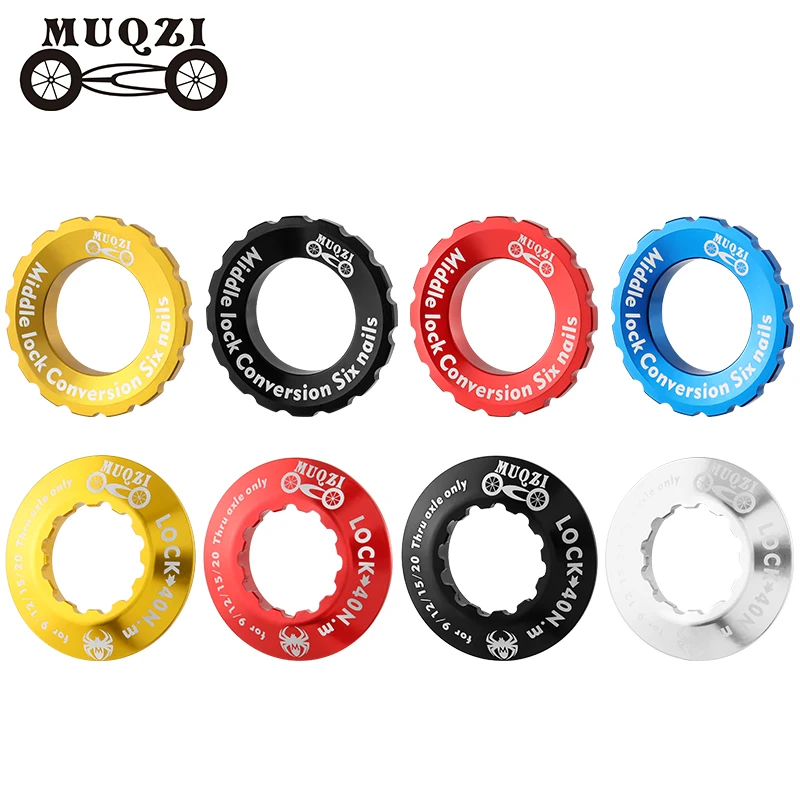 MUQZI Center Lock Cover Bike Centerlock Lockring Cover Hubs To 6-Bolt Disc Brake Rotor Adapter Cover