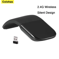 2.4G Wireless Touch Arc Third Generation Soft Folding Mouse for Microsoft Computer Laptop Desktop PC Universal Wireless Mouse