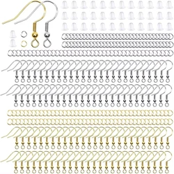 600 Pcs High Quality Earrings Component 925 Sterling Silver Plated Hooks Anti Allergy Clasps DIY Jewelry Making Accessories Bag