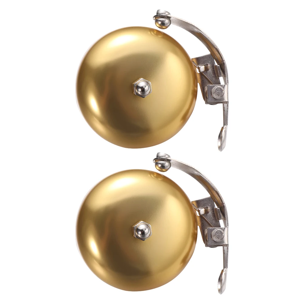 

2pcs Bike Bell for Adult Bikes Cycling Safety Dome Shaped Compatible Most Handlebars Easy Installation Stylish Colors