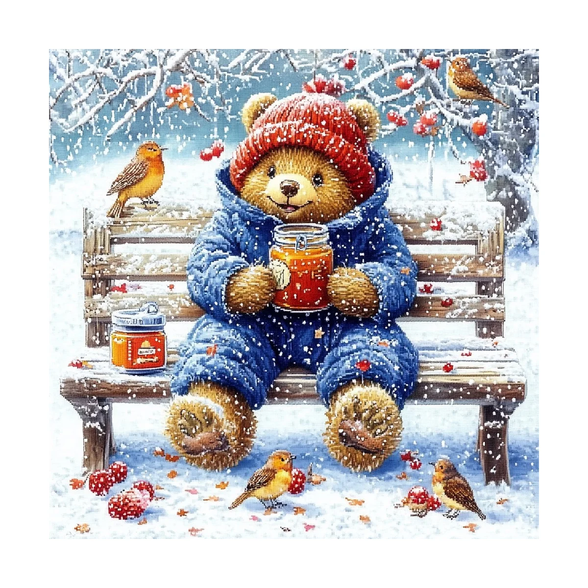 Embroidery Artwork - Kit de broderie au point de
