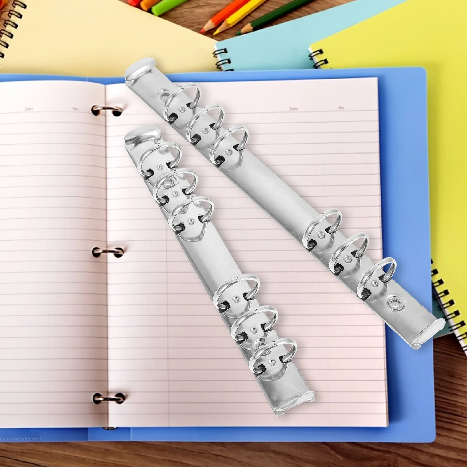 

4Pcs Binder Ring Strong Structure Elegant Design Scrapbook Binder for Documents Photos Collections Storage Stationery Supplies