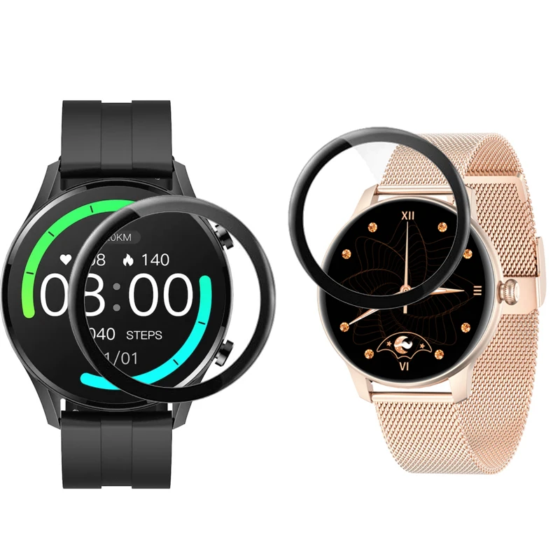 

3D изогнутая защитная пленка с мягкими краями, полная защита для IMILAB W12/W11L W11/KW66, аксессуары для защиты экрана умных часов