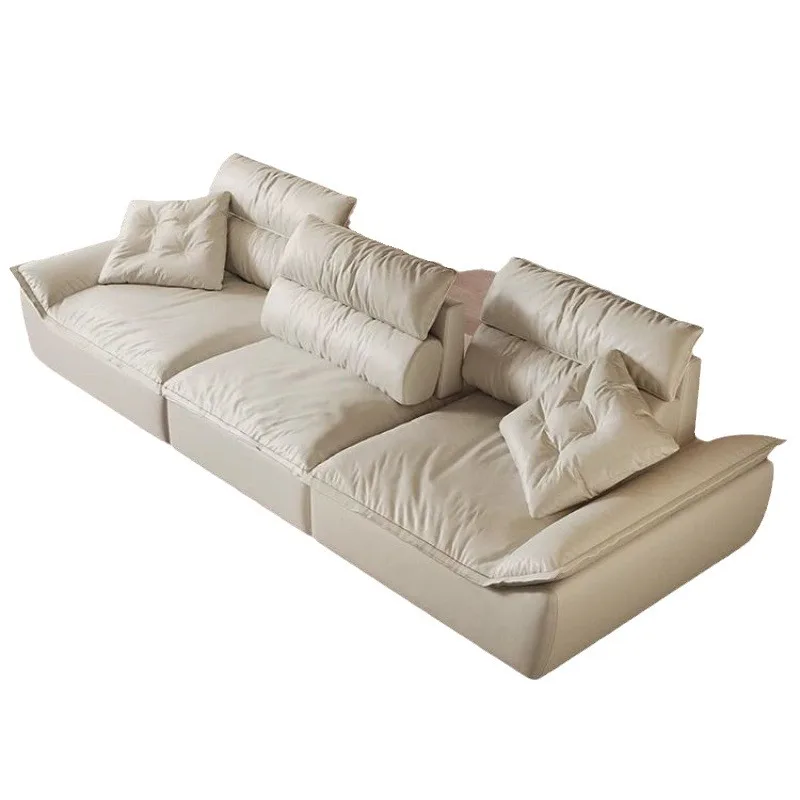 

Galleon sofa, extra wide sitting, deep adjustable, high backrest living room, straight row cream wind function sofa