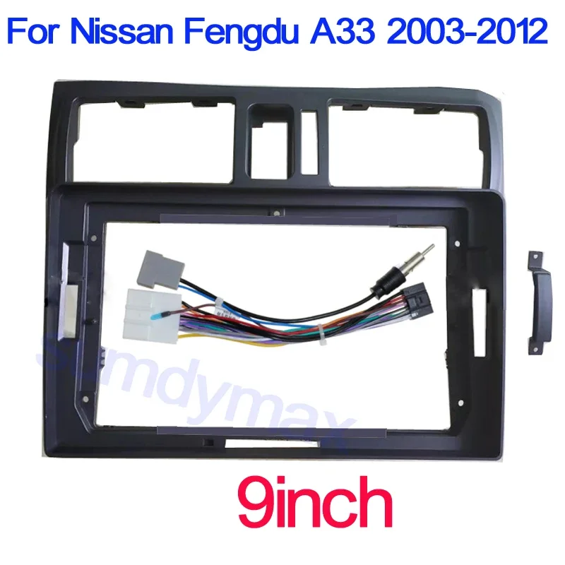 

9 inch 2 Din car Panel Frame for Nissan Fengdu A33 2003-2012 Dash Mount Kit Interior Car Radio Surround