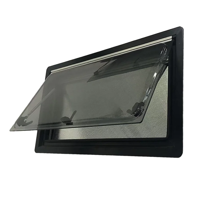 Aluminum Alloy Ventilation RV Push-out Window with Adjustable Opening Angle for RV