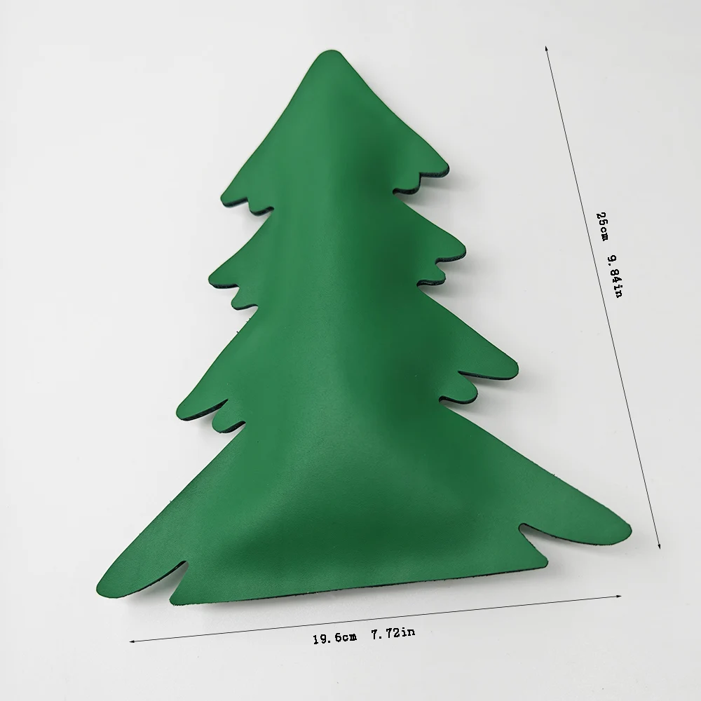1 piece 25X19.6cm Christmas tree leather cutting mold,DIYhandmade, can be used to make keychains,bag pendants,and leather items
