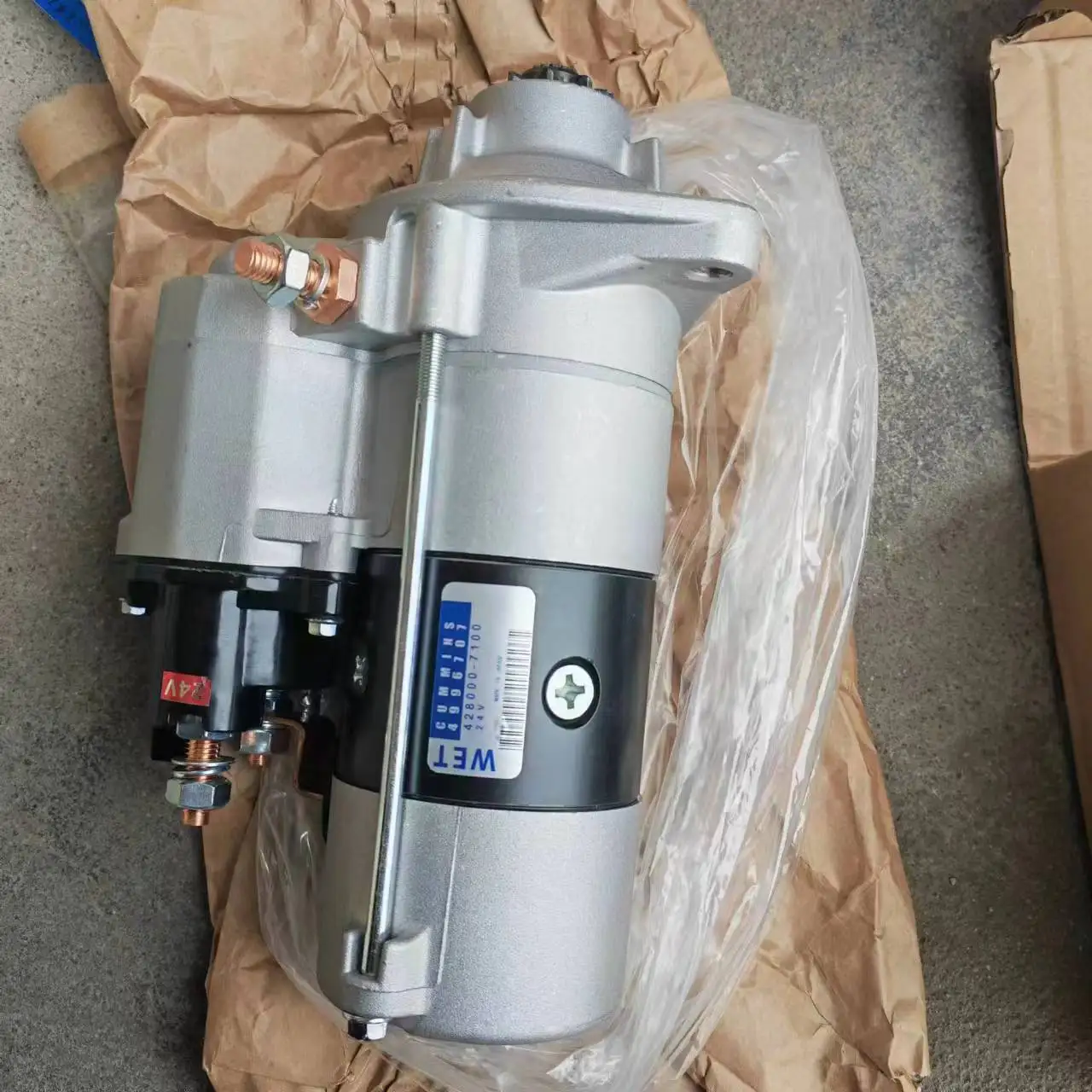 Engine self-starter qsb 428000-7100 6bt starter motor 24v 4996707