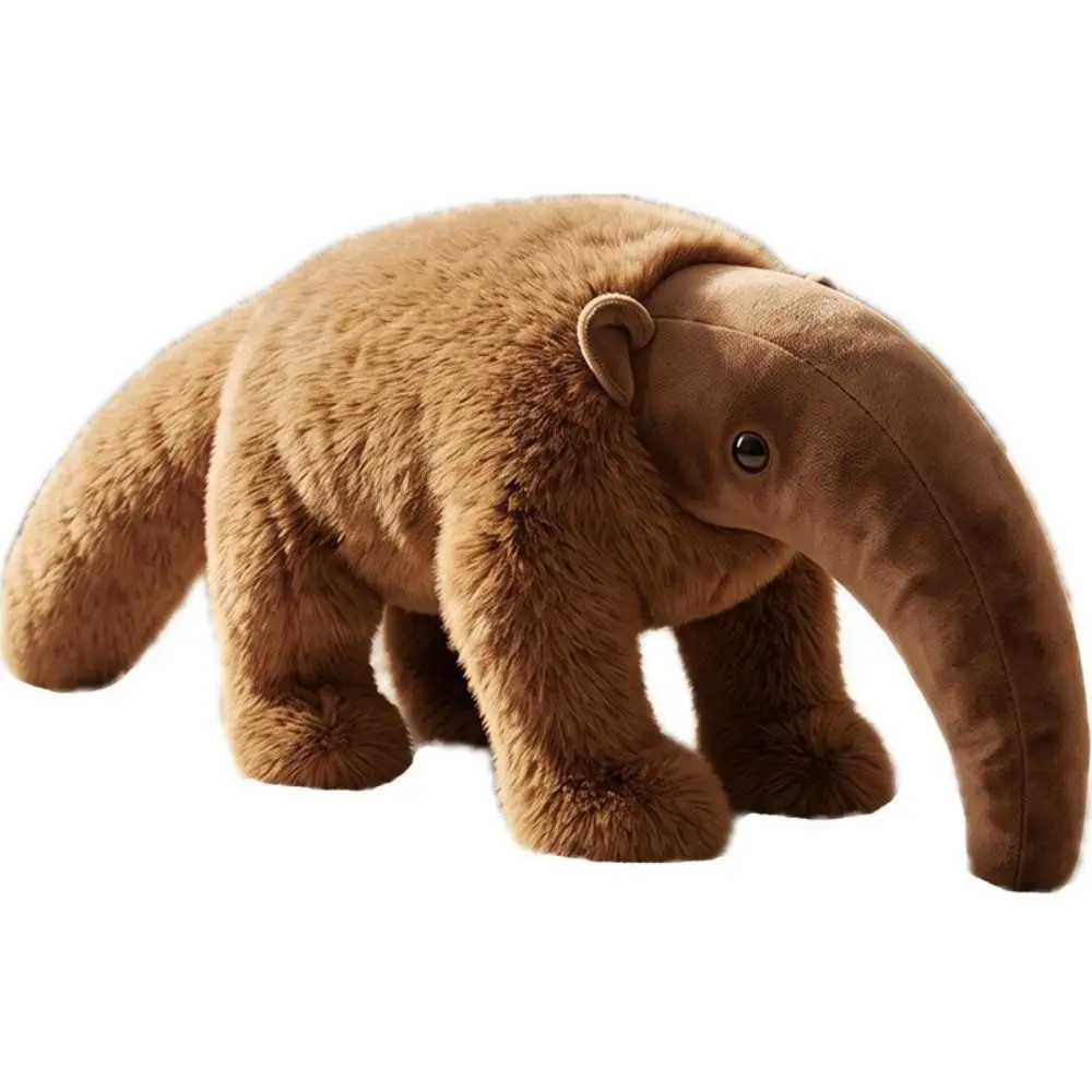 Creative Soft Fabric Anteater Huggable Body Lifelike Plushie Long Nose Animal Bedroom Decor