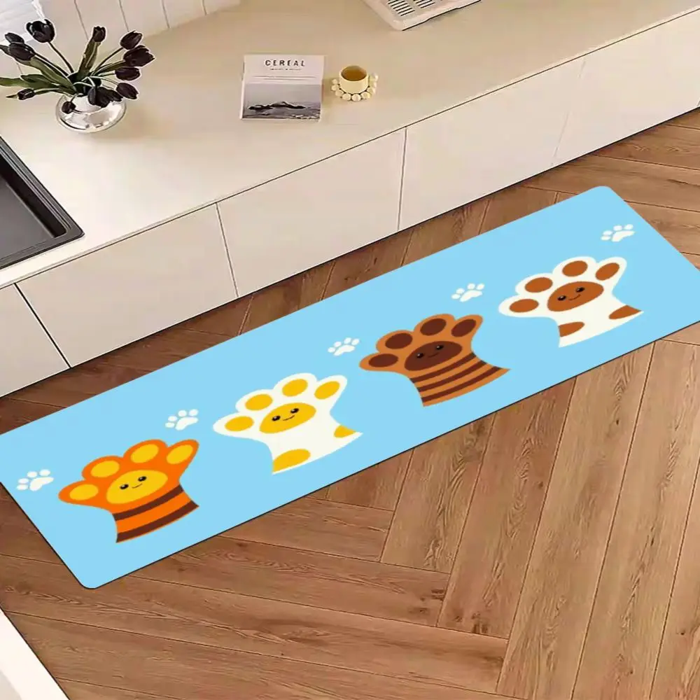 

VIKAMA Flannel Material Modern Minimalist Kitchen and Corridor Mats: Warm, Helping to Build a Clean Kitchen and Corridor