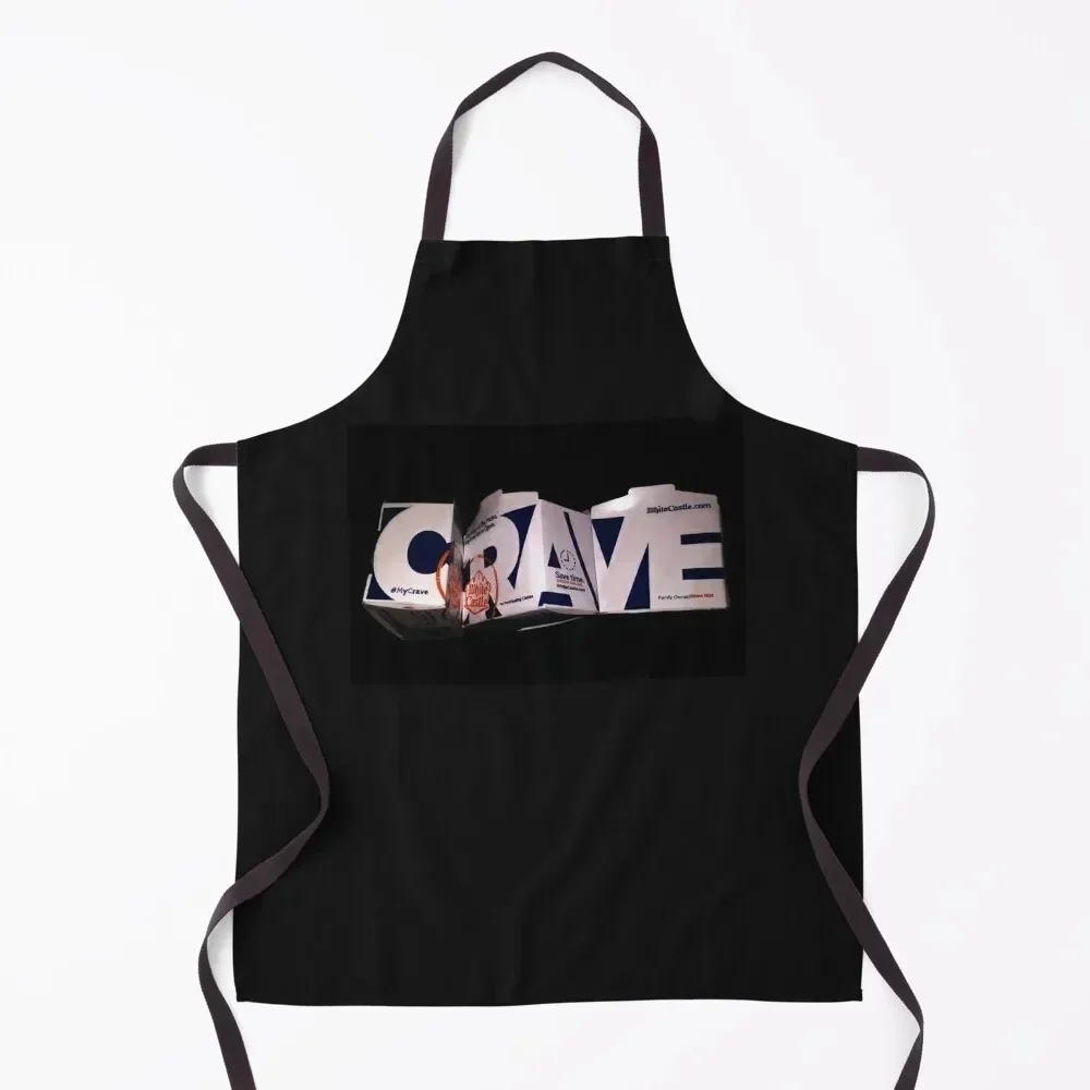 White Castle Crave Apron Cute Kitchen Accessories Manicurists carpenter Kitchen on the wall Apron