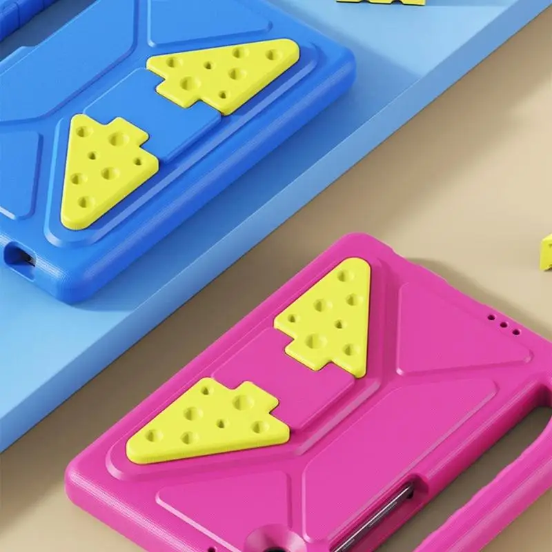 

Impact Resistant Kids Tablets Case Builts In Adjustable Stand Cartoon EVA Cover for Tab A9 Device Protections 83CE