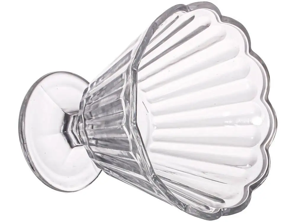 أكواب زجاجية من لوتس مفهوم هاوس ، حلوى شفافة ، شفافسم ، شمع ، 6