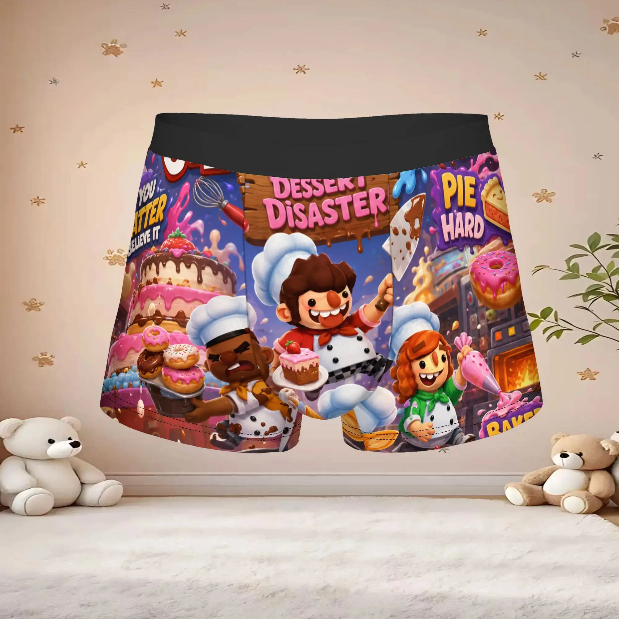 1pc Popular Overcook boxers Game Lover Personalized Panties Men's Underwear Ventilate Shorts Boxer Briefs