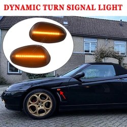 Car LED Dynamic Turn Signal Light For Alfa Romeo 145 146 1994 - 2000 For Alfa Romeo 155 1992-1997 Sequential Mirror Indicator