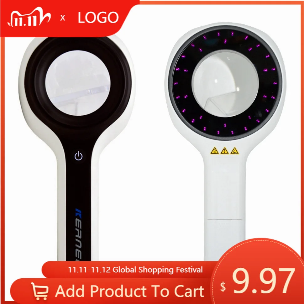Portable Wood's Lamp  Analyzer UVA Dermatology Diagnostic Device