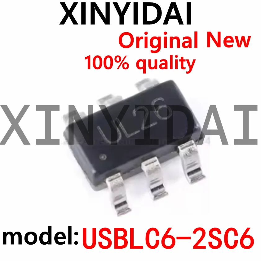 

10PCS USBLC6-2SC6 USBLC6 UL26 SOT23-6 UL26 ESD Suppressor /TVS Diode ESD Protection Electrostatic Protection Chip