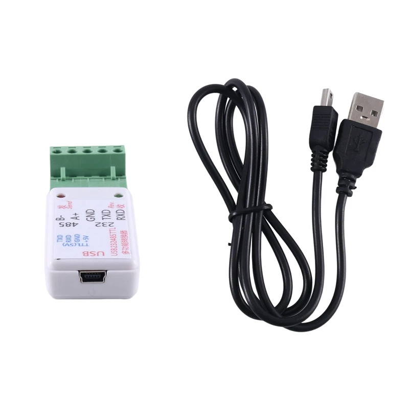3 in 1 USB 232 485 to RS485 / USB to RS232 / 232 to 485 변환기 어댑터, Ch340 W/LED, WIN7, 리눅스 PLC 액세스 제어